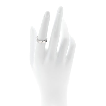 Cartier 18K White Gold 3.5mm LOVE Wedding Band Ring 54 7 2 of 4