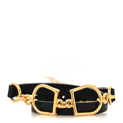 Hermes Swift Etrier Double Tour Bracelet T2 Black 1 of 5
