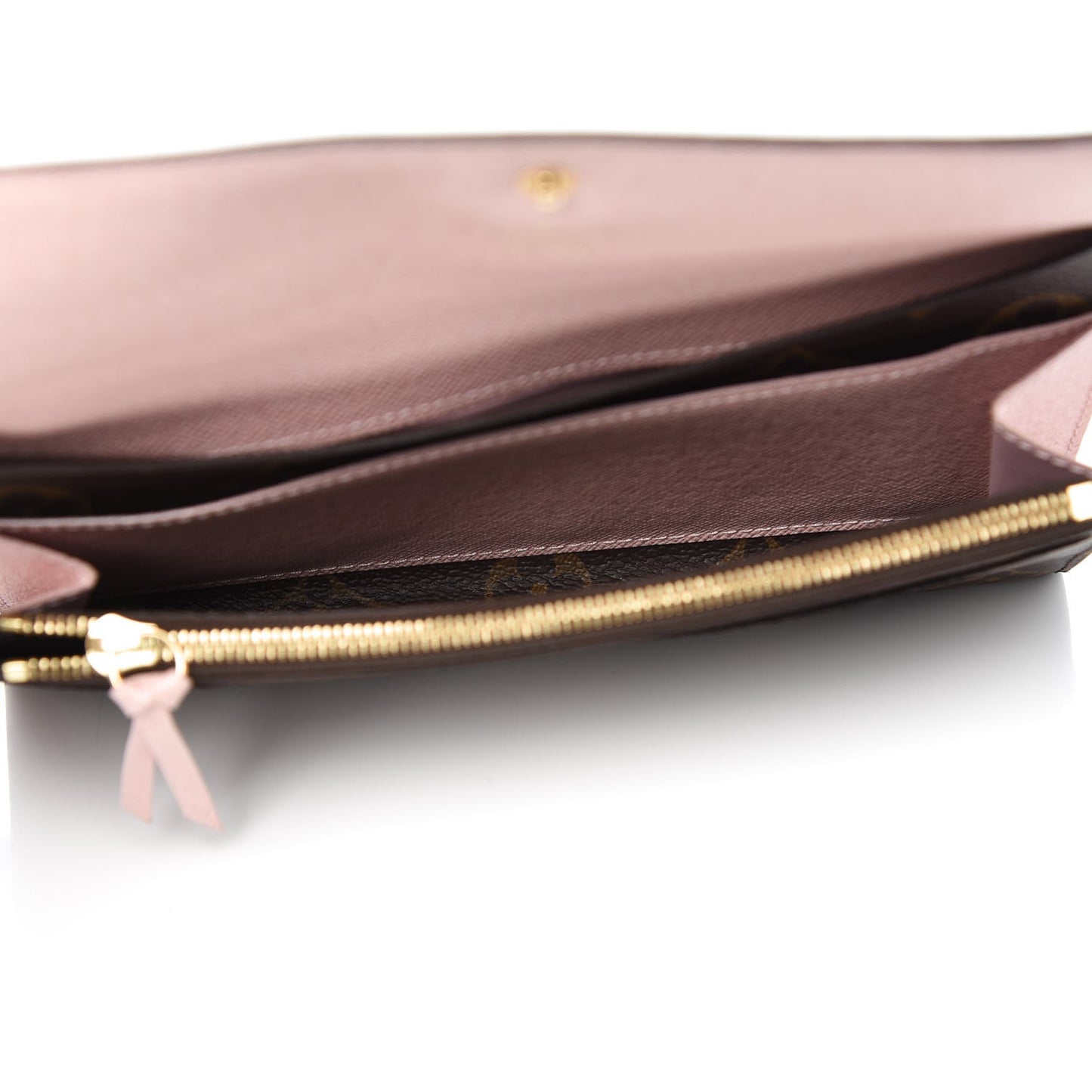 Monogram Emilie Wallet Rose Ballerine