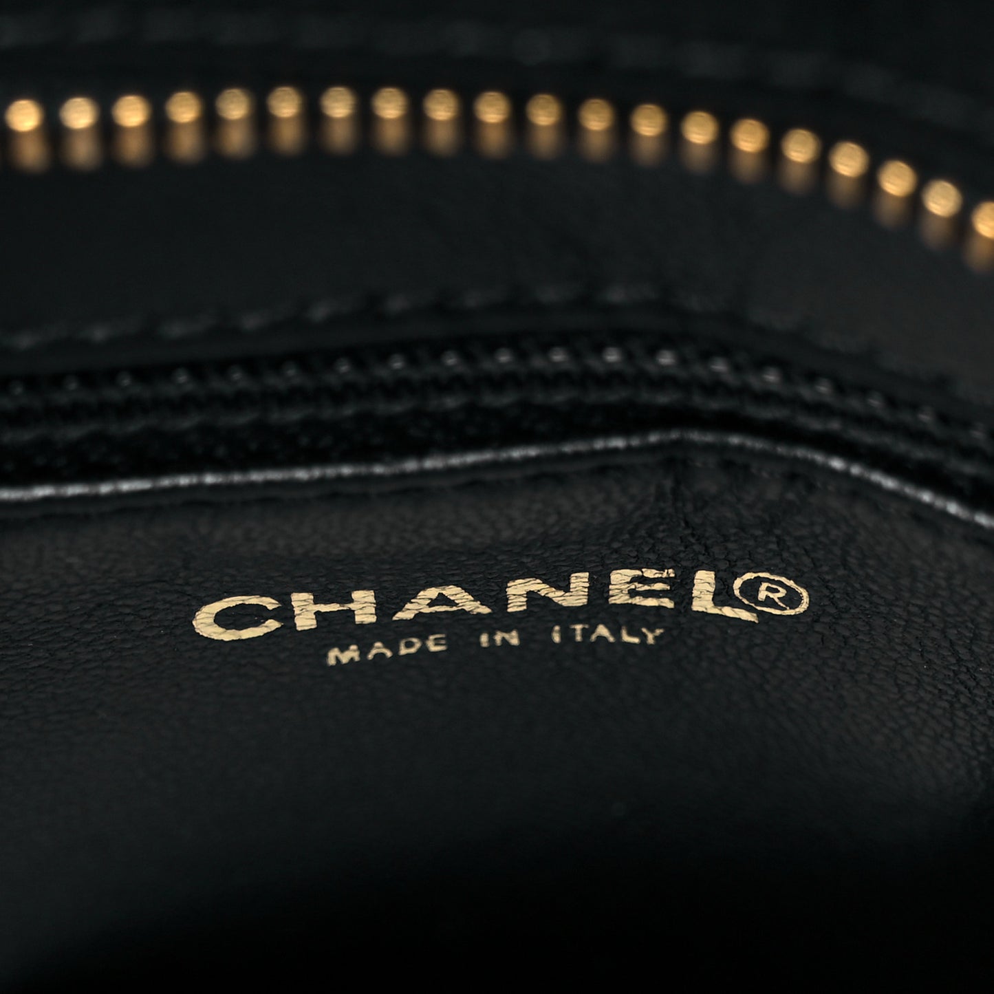 Caviar Quilted Medallion Tote Black