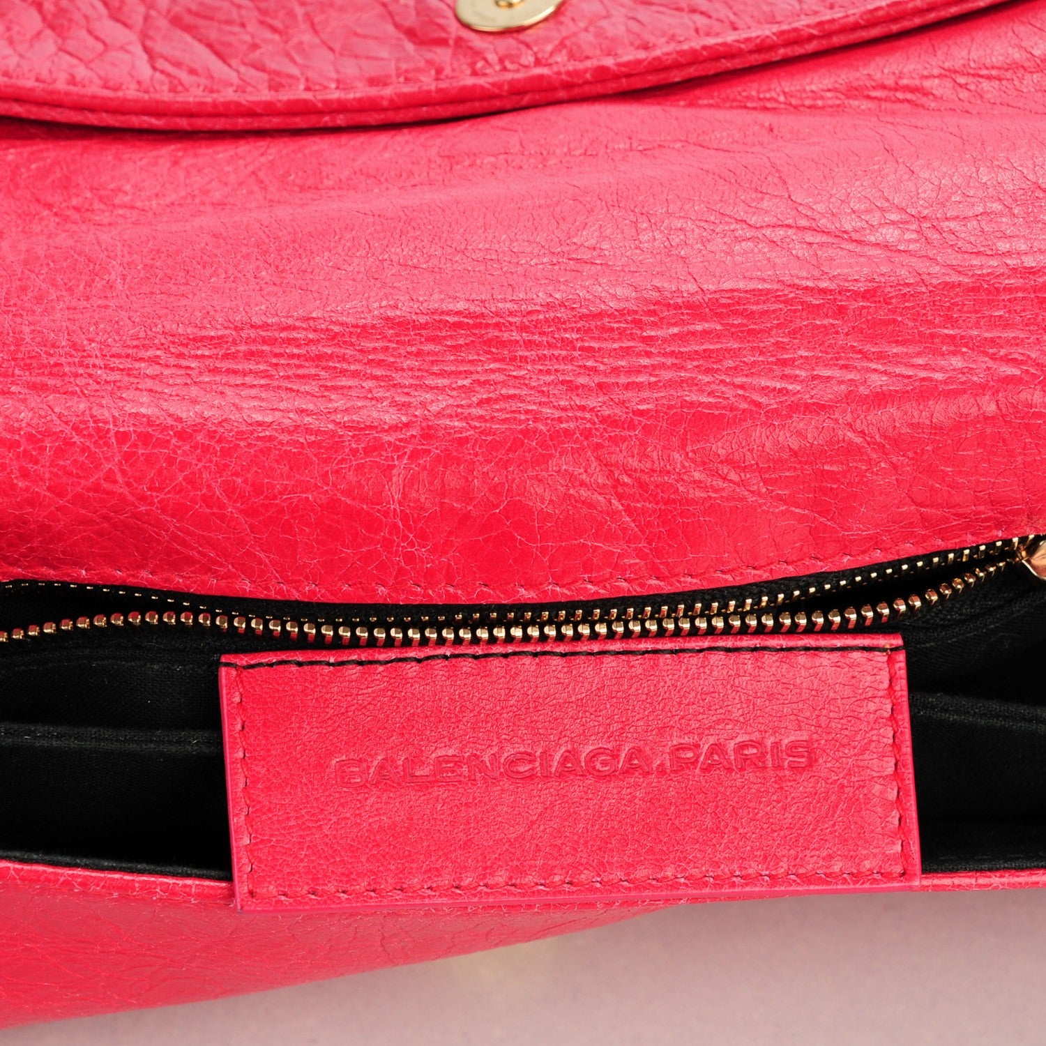 Balenciaga Agneau Giant 12 Rose Gold Hardware Envelope Clutch Rose Thulian 6 of 7