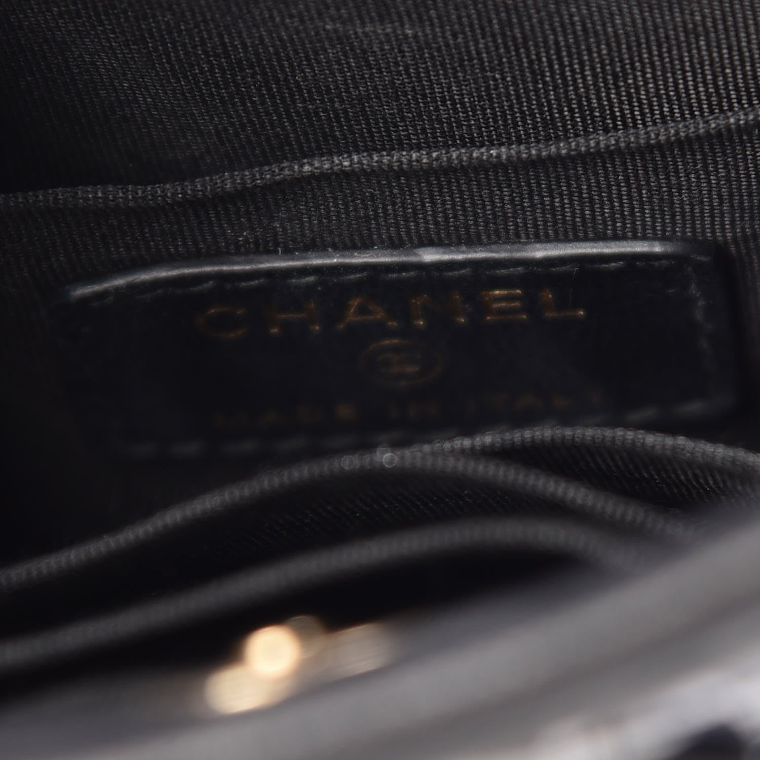 Chanel Tweed PVC Lambskin Clutch With Chain Black 6 of 9