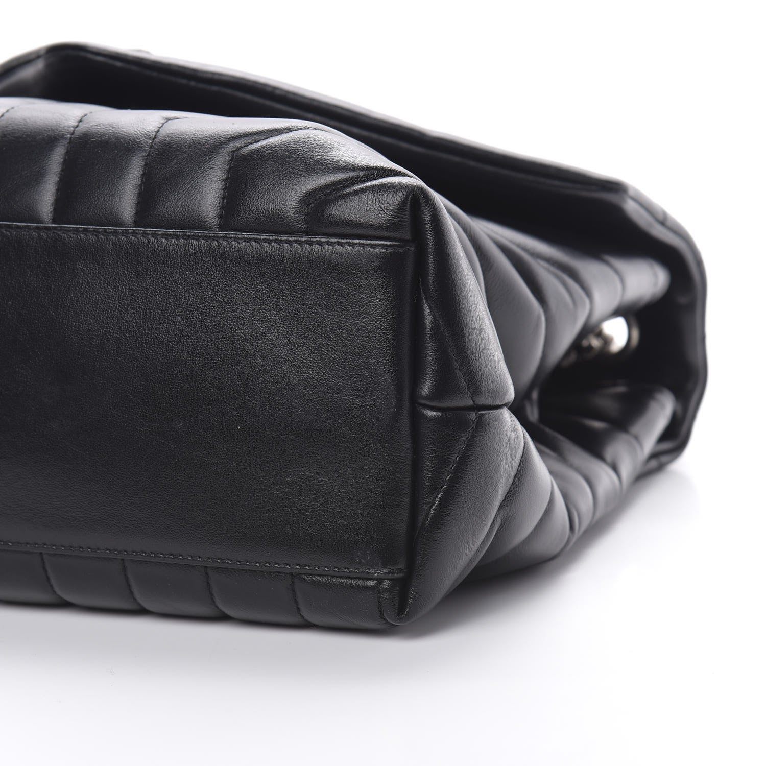Saint Laurent Calfskin Y Quilted Monogram Medium Loulou Chain Satchel Black 10 of 15