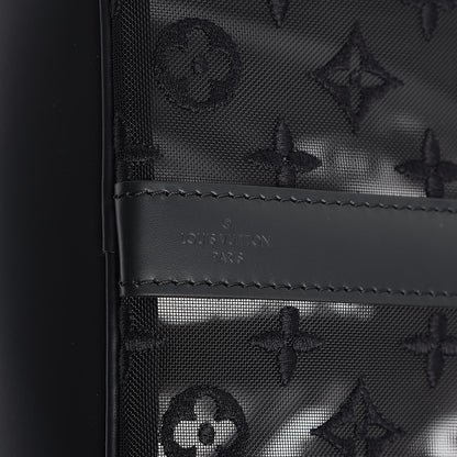 Louis Vuitton Monogram See Through Keepall Bandouliere 50 Black 6 of 10
