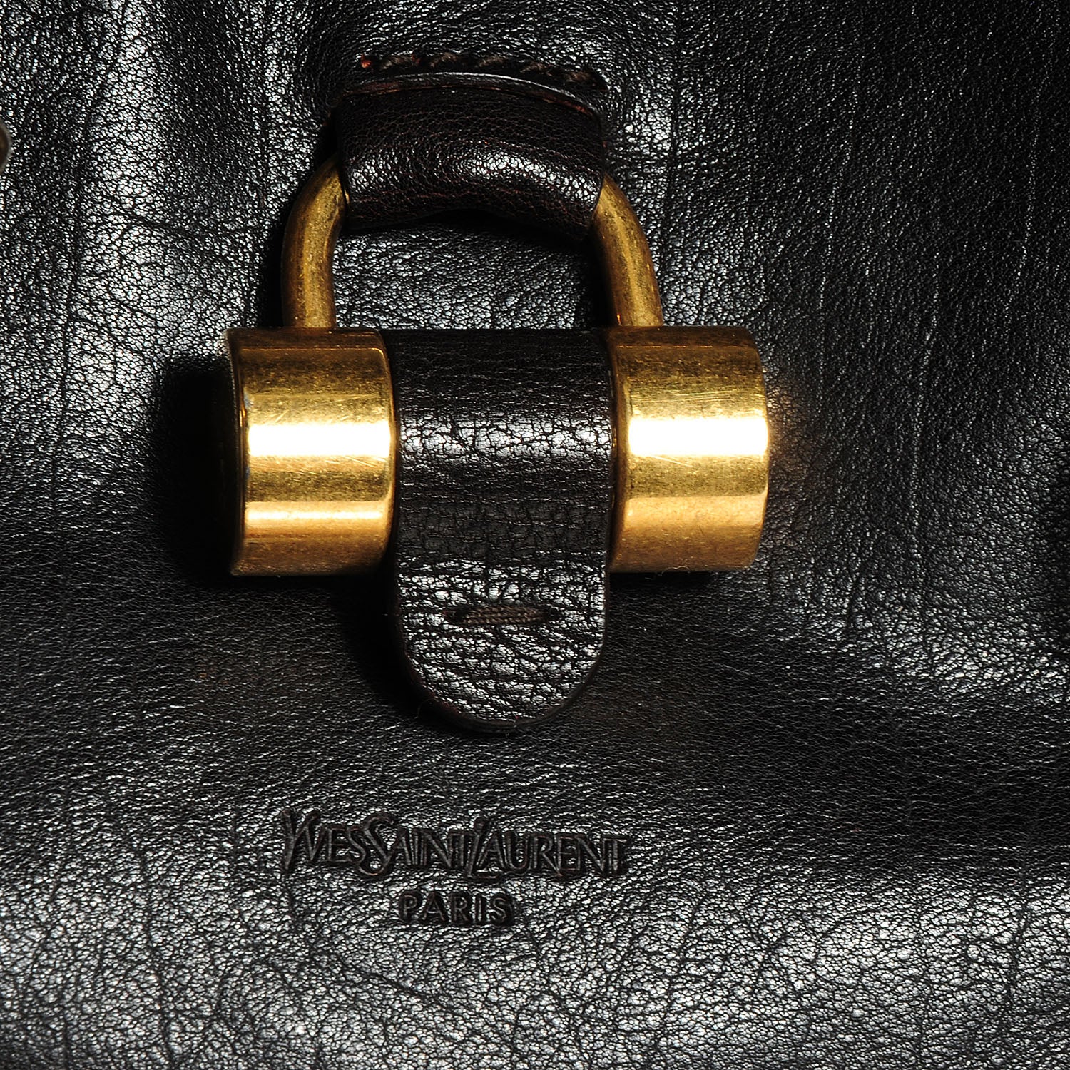 Saint Laurent Leather Large Muse Brown 6 of 10