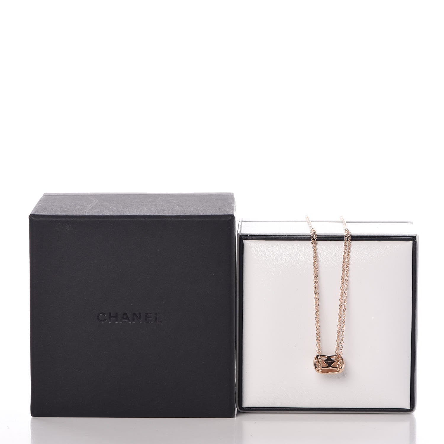 Chanel 18K Beige Gold Diamond Coco Crush Necklace 7 of 7