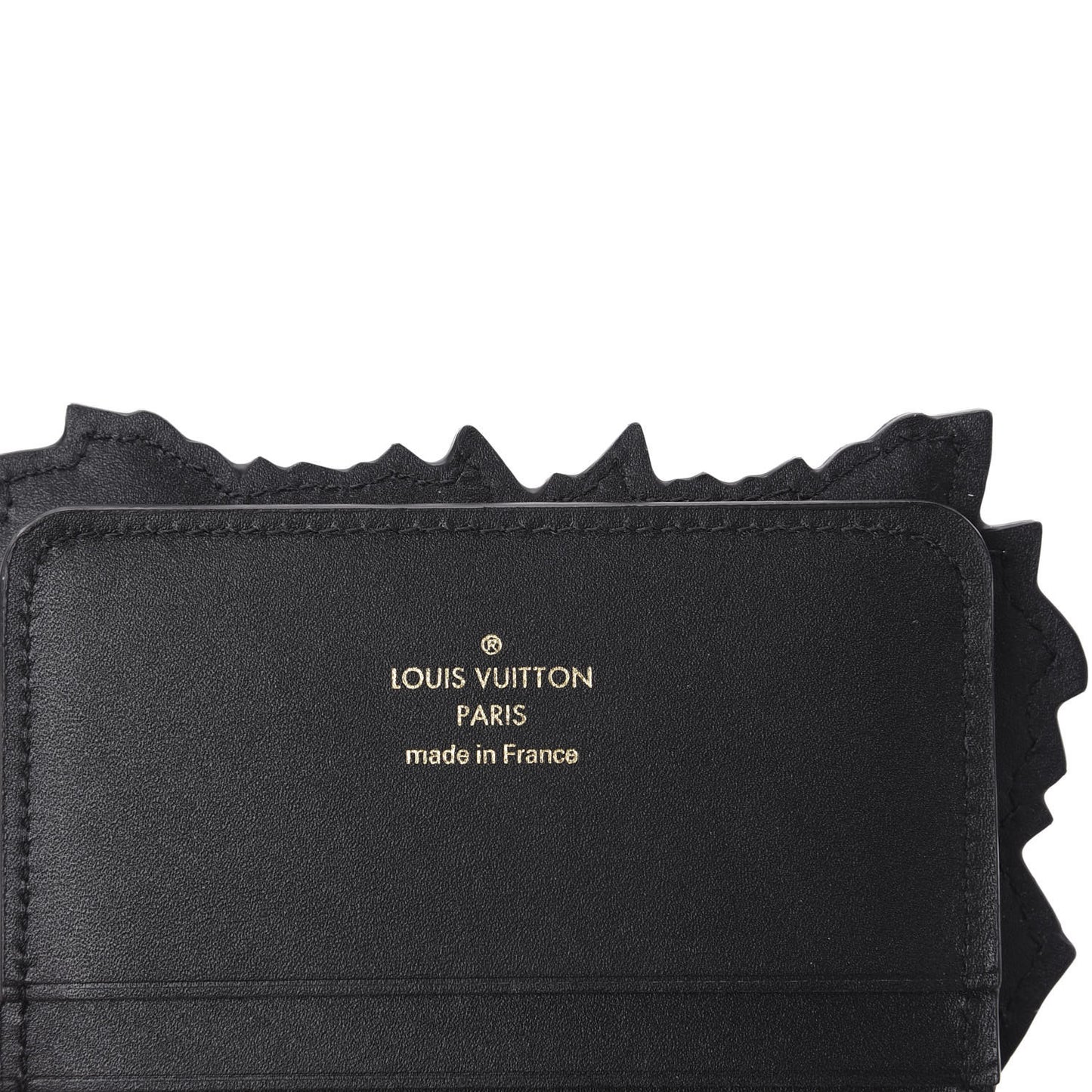 Epi Grace Coddington Catogram Calfskin Cat Card Holder Black