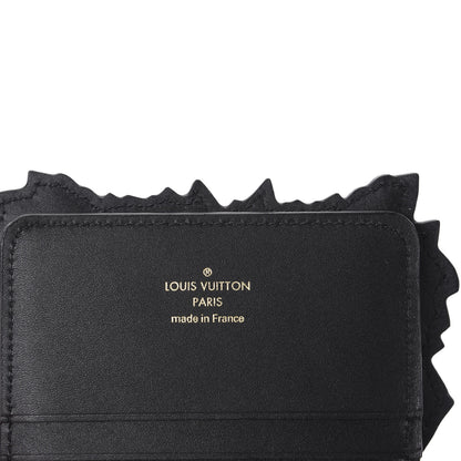 Louis Vuitton Epi Grace Coddington Catogram Calfskin Cat Card Holder Black 8 of 12