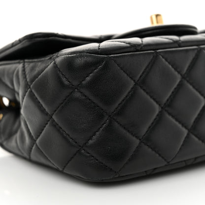 Chanel Lambskin Quilted Mini Pearl Crush Flap Black 9 of 14