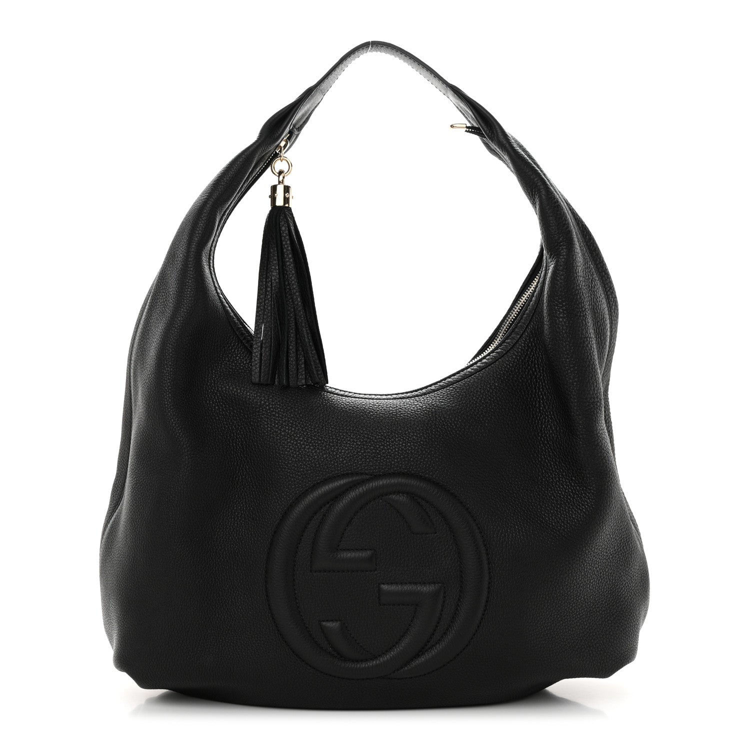 Gucci Pebbled Calfskin Soho Hobo Black 1 of 10