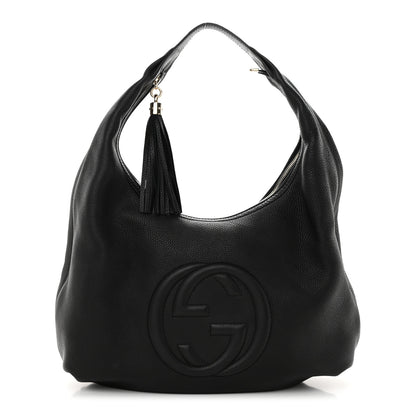 Gucci Pebbled Calfskin Soho Hobo Black 1 of 10