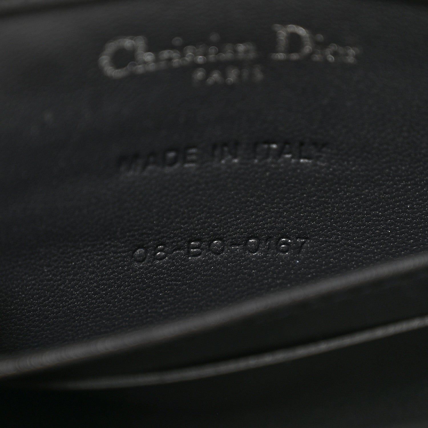 Christian Dior Metallic Patent Micro-Cannage Baby Diorama Flap Bag