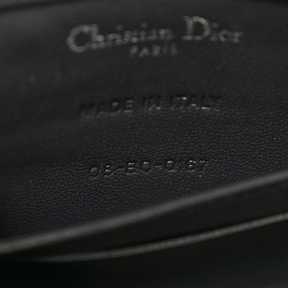 Christian Dior Metallic Patent Micro-Cannage Baby Diorama Flap Bag Silver 6 of 9