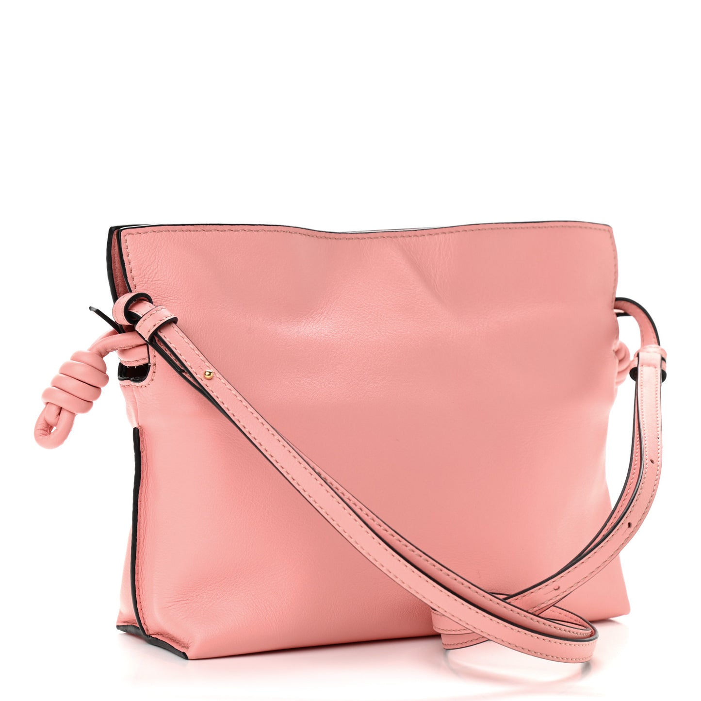 Calfskin Mini Flamenco Knot Clutch Blossom