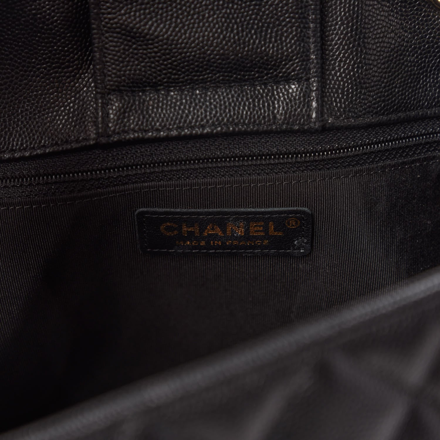 Chanel Caviar Quilted Large Classic Shopping Tote Black 8 of 10
