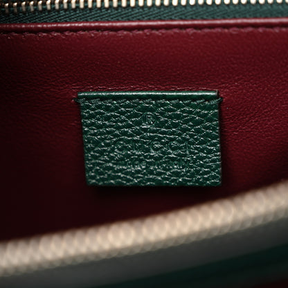 Gucci Grainy Calfskin Small Zumi Top Handle Bag Vintage Green 7 of 11