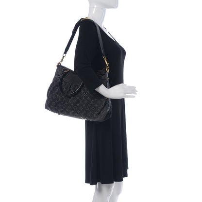 Louis Vuitton Denim Neo Cabby MM Black 2 of 12