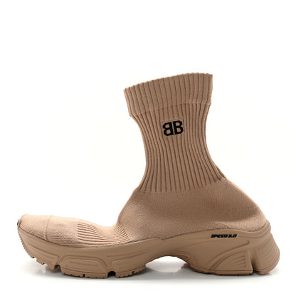 Balenciaga Technical Ribbed 3D Recycled Knit Womens Speed 3.0 Sneakers 38 Monocolor Beige 1 of 8