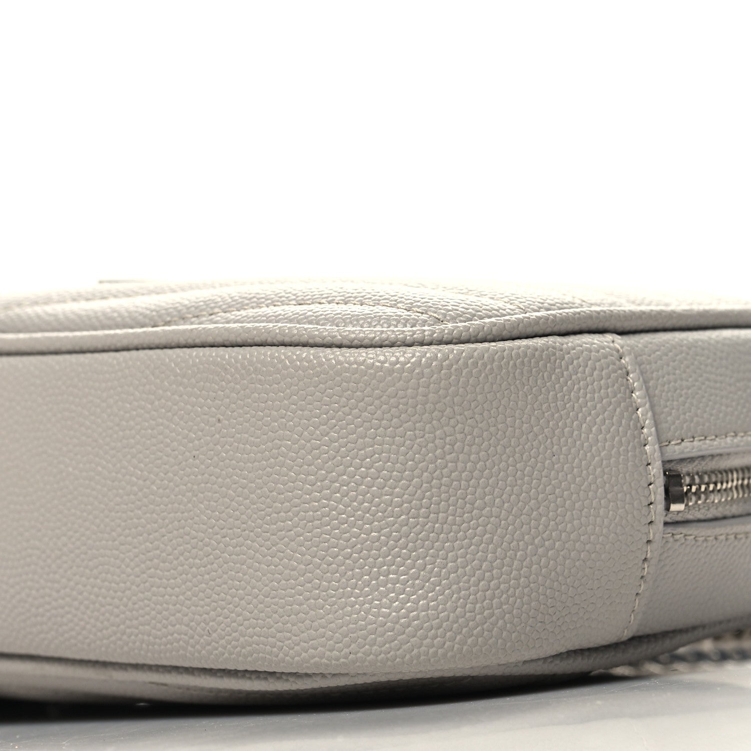 Saint Laurent Grain De Poudre Matelasse Monogram Mini Lou Camera Bag Granite 10 of 10