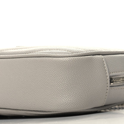 Saint Laurent Grain De Poudre Matelasse Monogram Mini Lou Camera Bag Granite 10 of 10