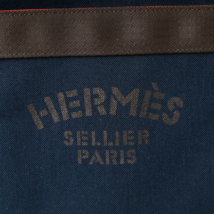 Hermes Toile Sac De Pansage Groom Bleu Navy Feu 11 of 14