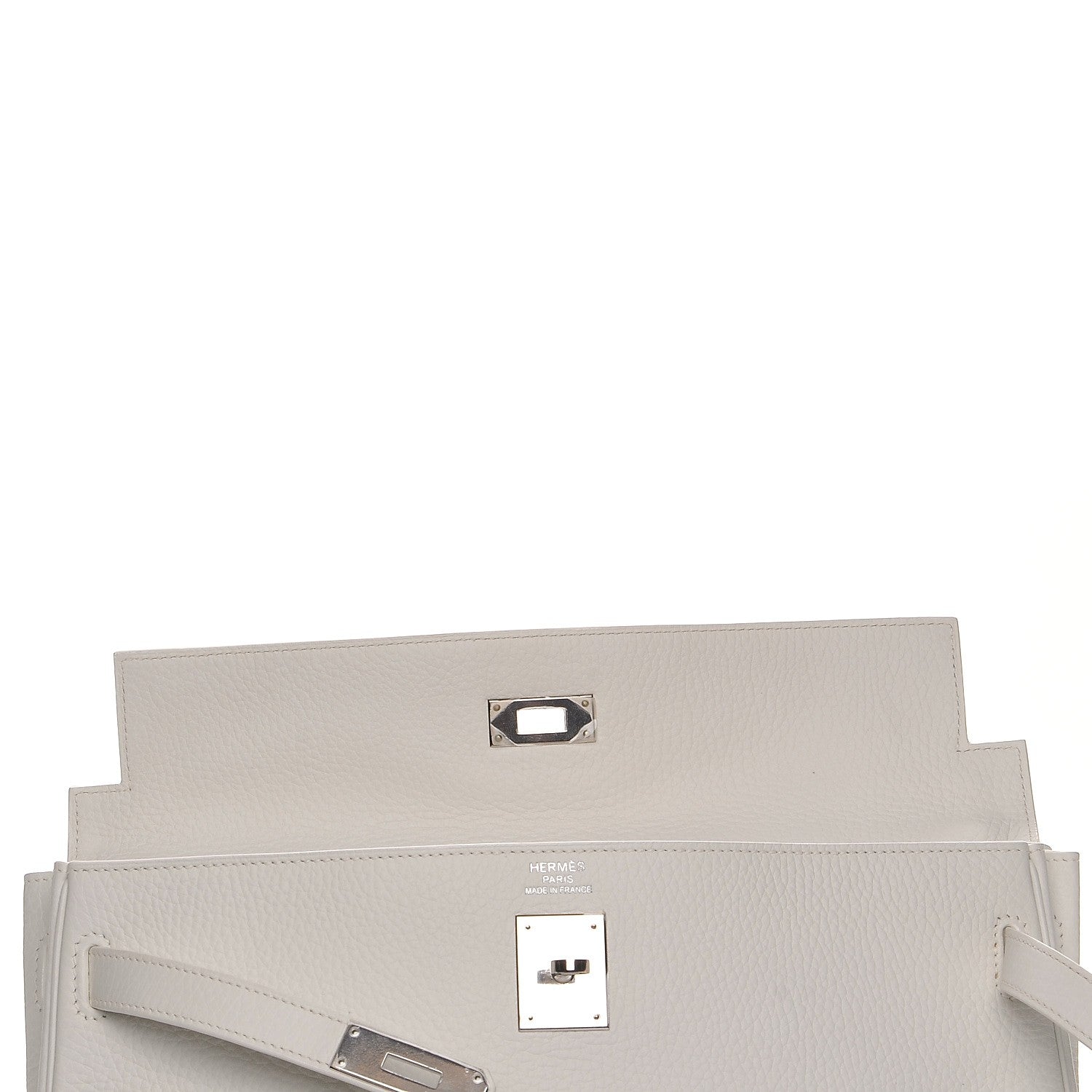 Hermes Taurillon Clemence Kelly Retourne 35 White 7 of 26