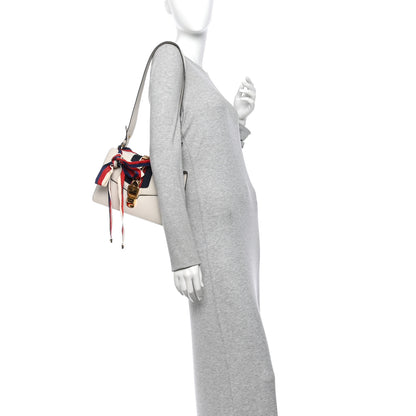 Gucci Calfskin Small Sylvie Shoulder Bag Off White 2 of 13