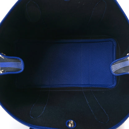 Hermes Toile Militaire Vache Country Garden Party 36 MM Black Bleu Electrique 5 of 12