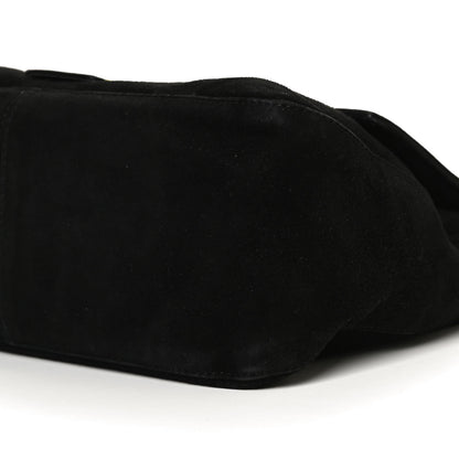 Fendi Suede Calfskin Mama Baguette Black 8 of 10
