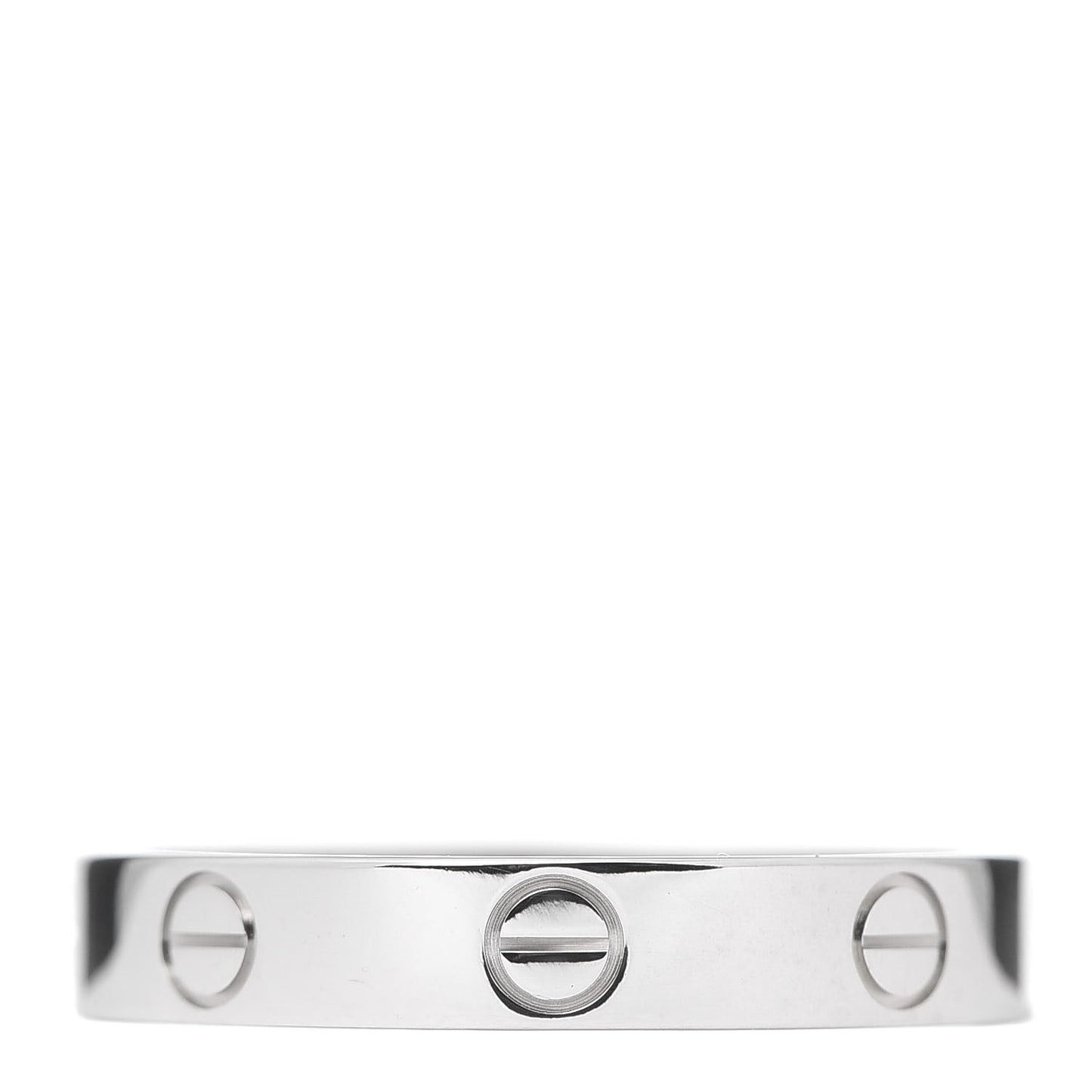 18K White Gold 3.5mm LOVE Wedding Band Ring 58 8.25