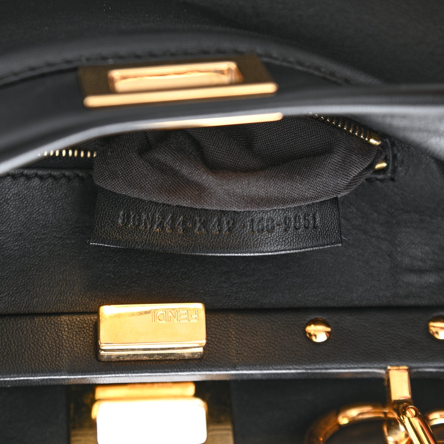 Nappa Mini Peekaboo Iconic Satchel Black
