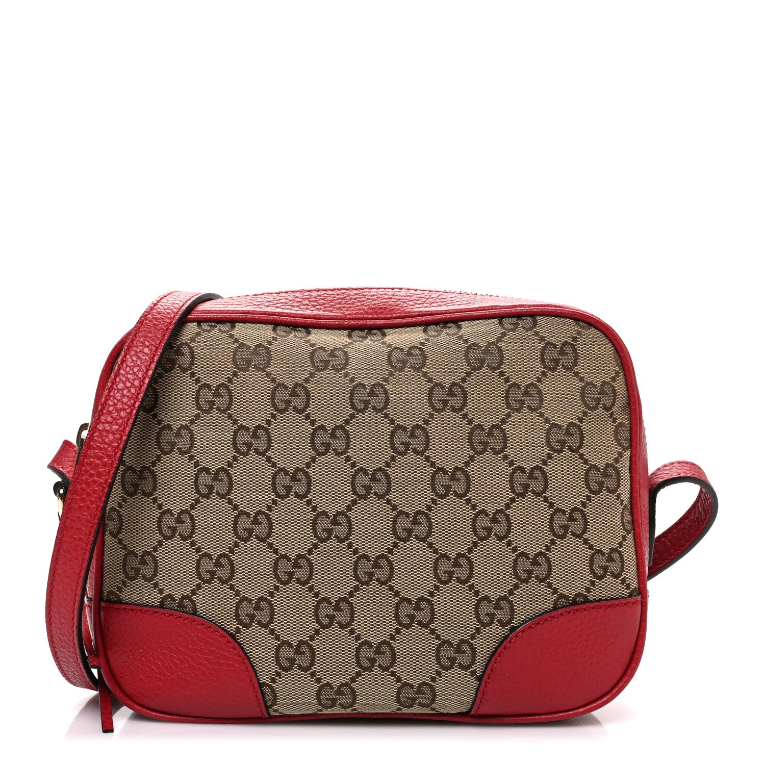 Gucci Monogram Mini Bree Messenger Bag Red 1 of 10