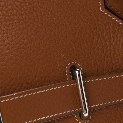 Hermes Taurillon Clemence Jypsiere 31 Gold 12 of 12