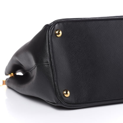 Prada Saffiano Medium Galleria Double Zip Tote Black 7 of 15