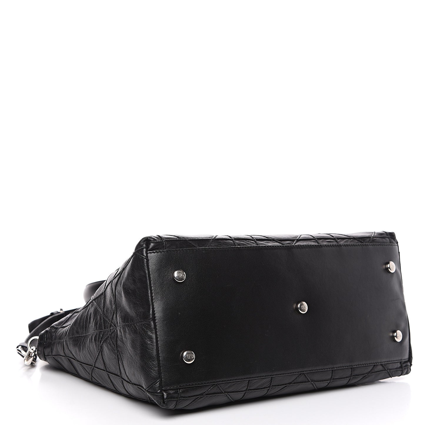 Lambskin Cannage Medium Granville Tote Black