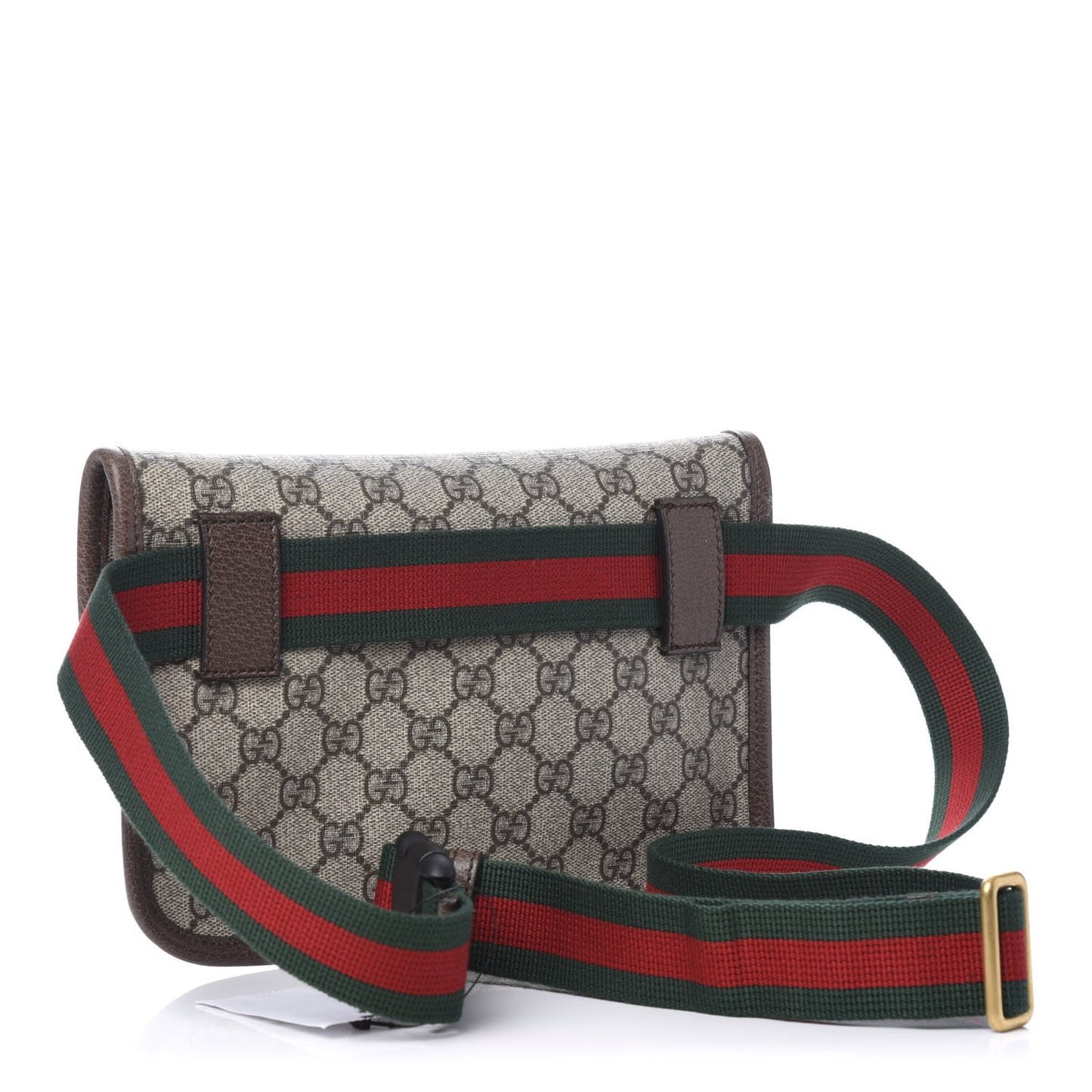 GG Supreme Monogram Neo Vintage Web Belt Bag Brown