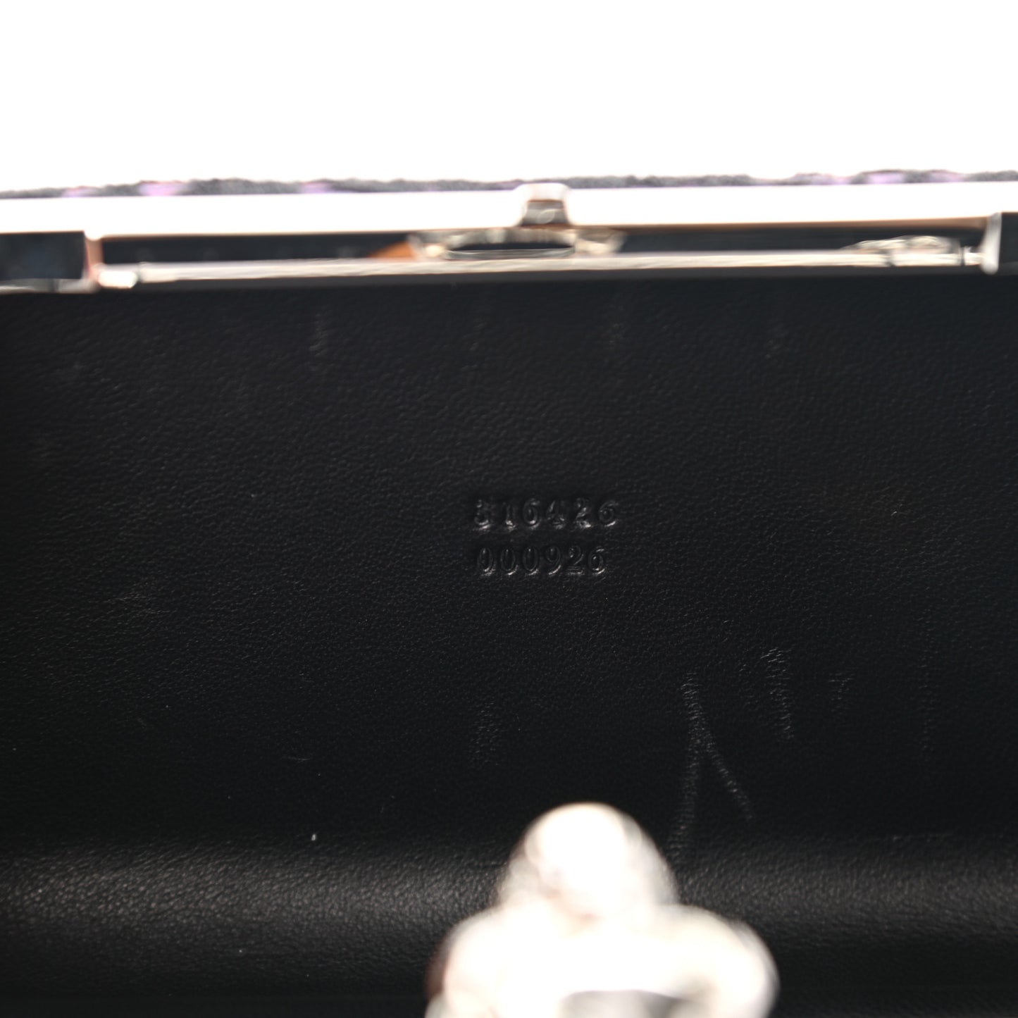 Lace Skull Box Clutch Black