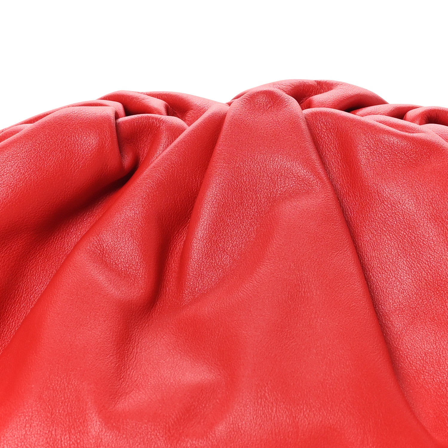 Bottega Veneta Smooth Butter Calf The Pouch Oversized Clutch Bright Red 8 of 10