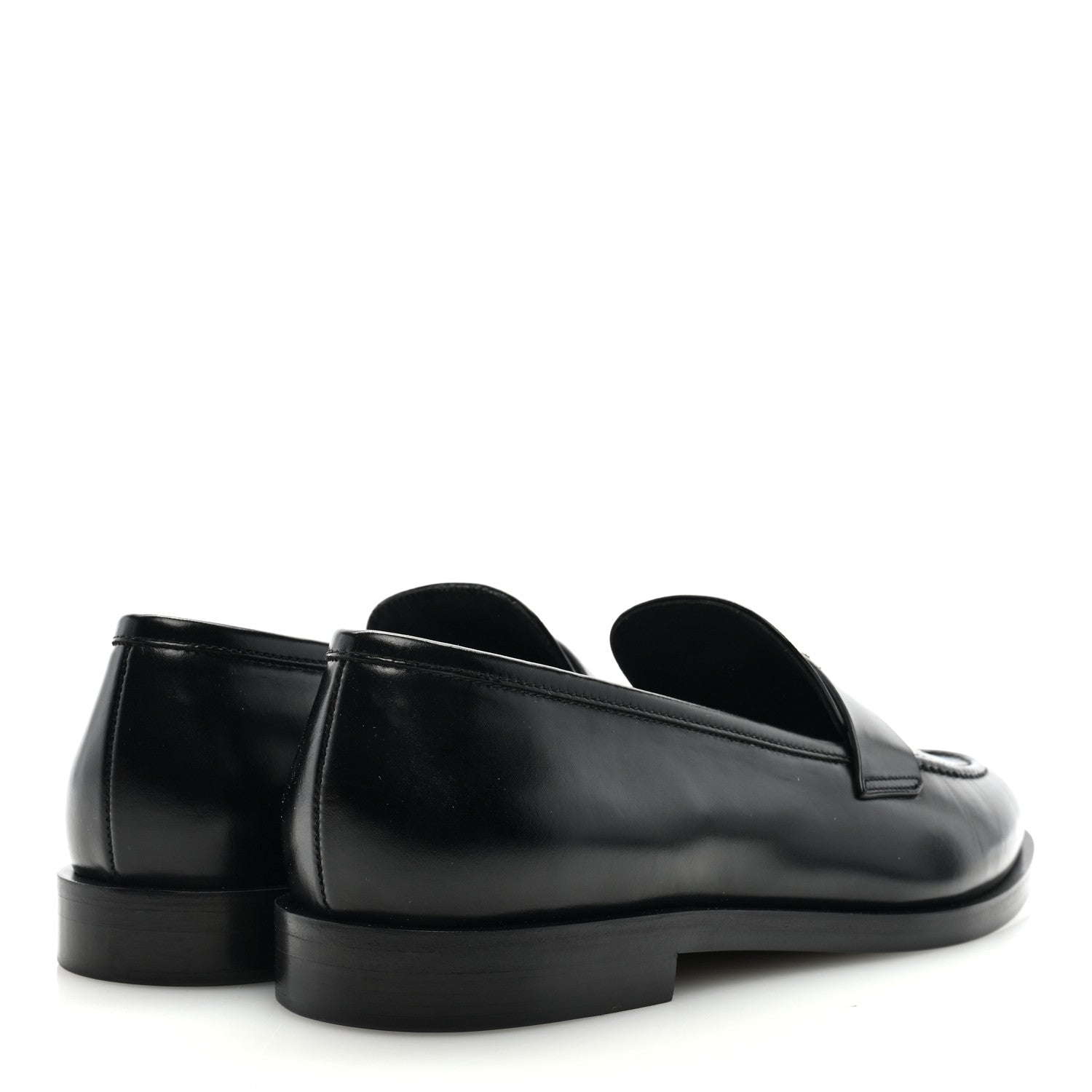 Chanel Shiny Calfskin CC Moccasin Loafers 39.5 Black 4 of 8
