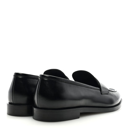 Chanel Shiny Calfskin CC Moccasin Loafers 39.5 Black 4 of 8
