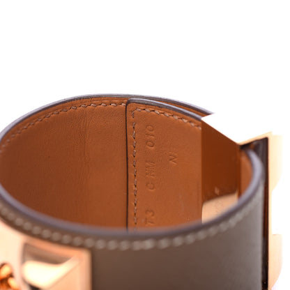 Hermes Epsom Collier de Chien CDC Bracelet T3 Etoupe 6 of 7