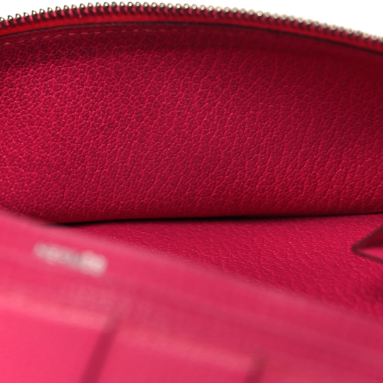Hermes Chevre Mysore Tri-Fold Bearn Wallet Rose Shocking 8 of 11
