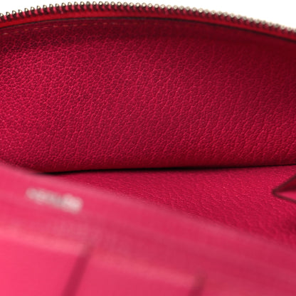 Hermes Chevre Mysore Tri-Fold Bearn Wallet Rose Shocking 8 of 11