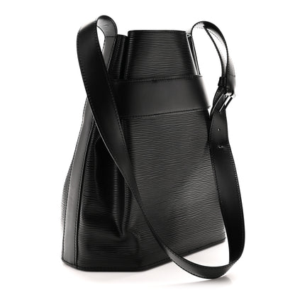 Louis Vuitton Epi Sac D'epaule Black 3 of 9