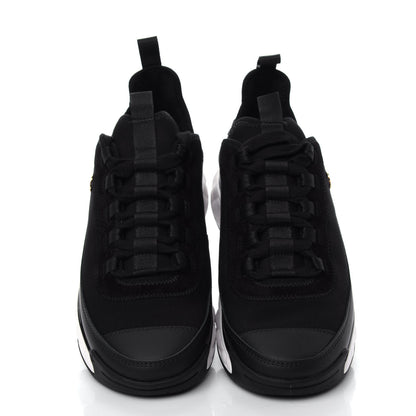 Chanel Velvet Calfskin Mixed Fibers CC Sneakers 38 Black 5 of 11