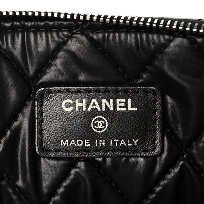Chanel Patent Calfskin Quilted Medium Cosmetic Case Black 6 of 10