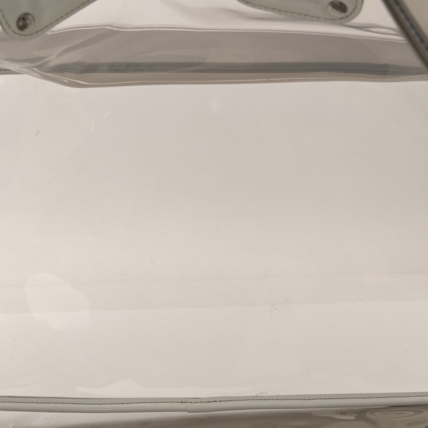 Prada Vinyl Calfskin Tote Transparent White 6 of 14