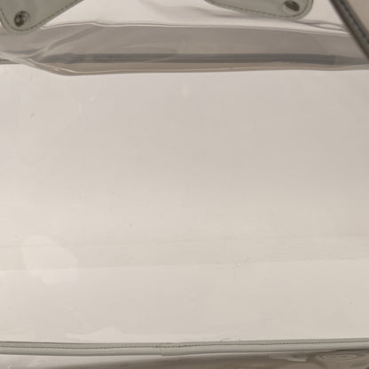 Prada Vinyl Calfskin Tote Transparent White 6 of 14