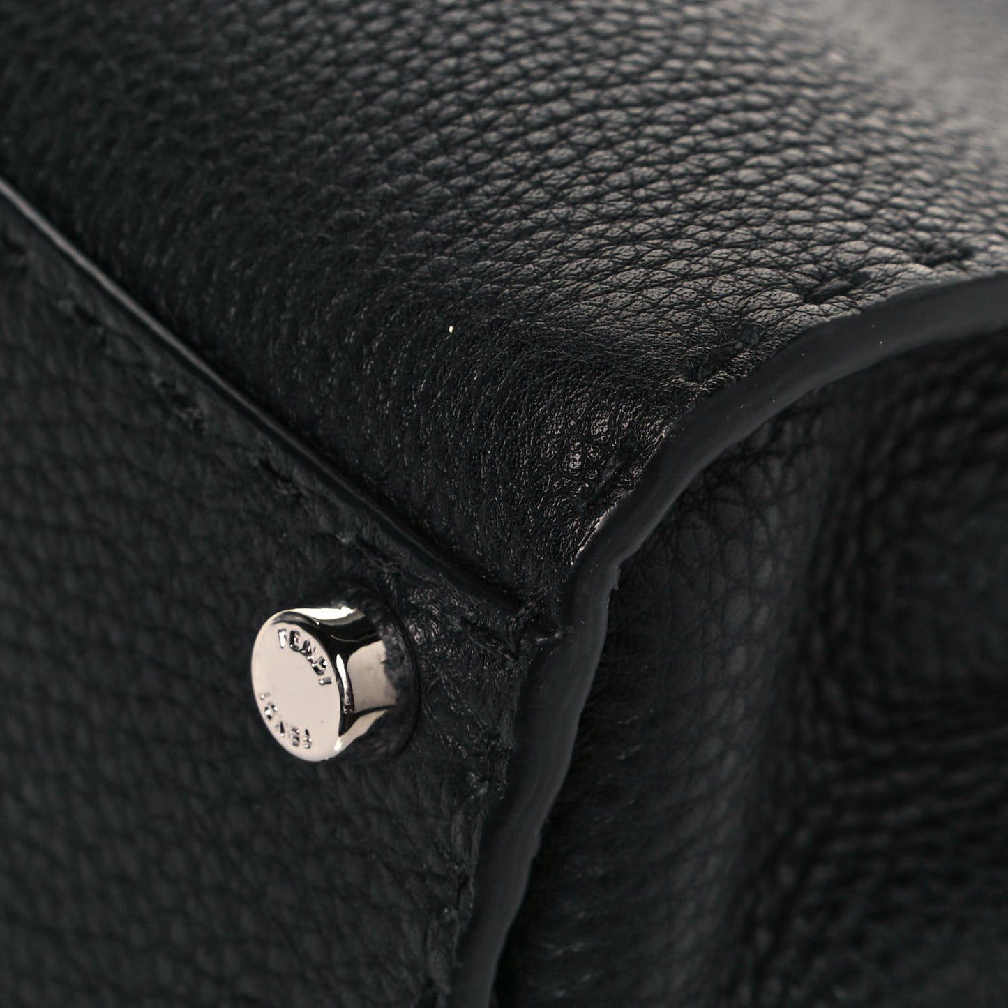 Cuoio Romano Selleria Bi-Color Mini Peekaboo Iconic Satchel Black Mou