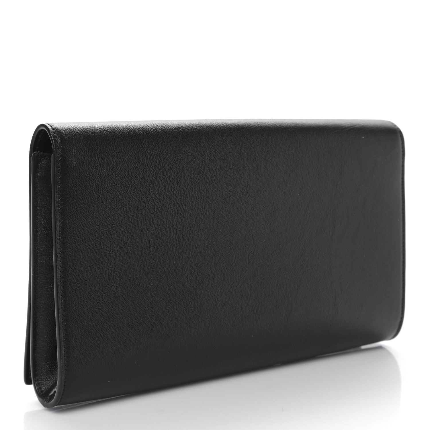 Saint Laurent Calfskin Monogram Large Belle De Jour Clutch Black 3 of 9